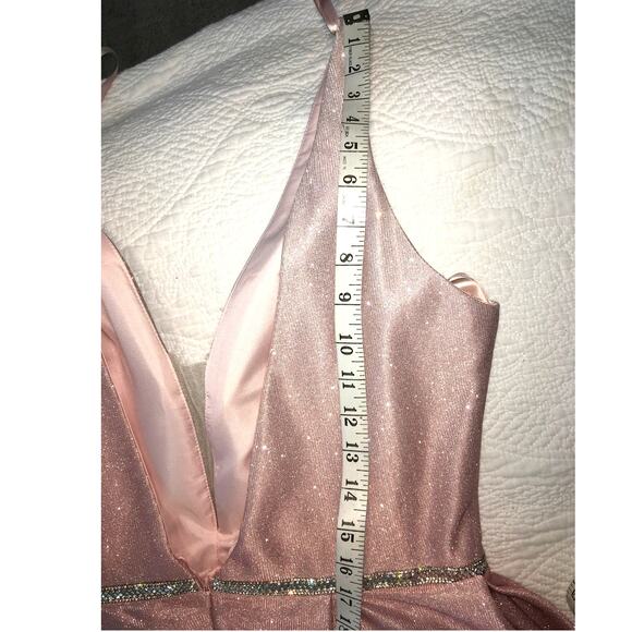 Elegant Pink and White Ombre Prom Dress - Picture 6 of 7